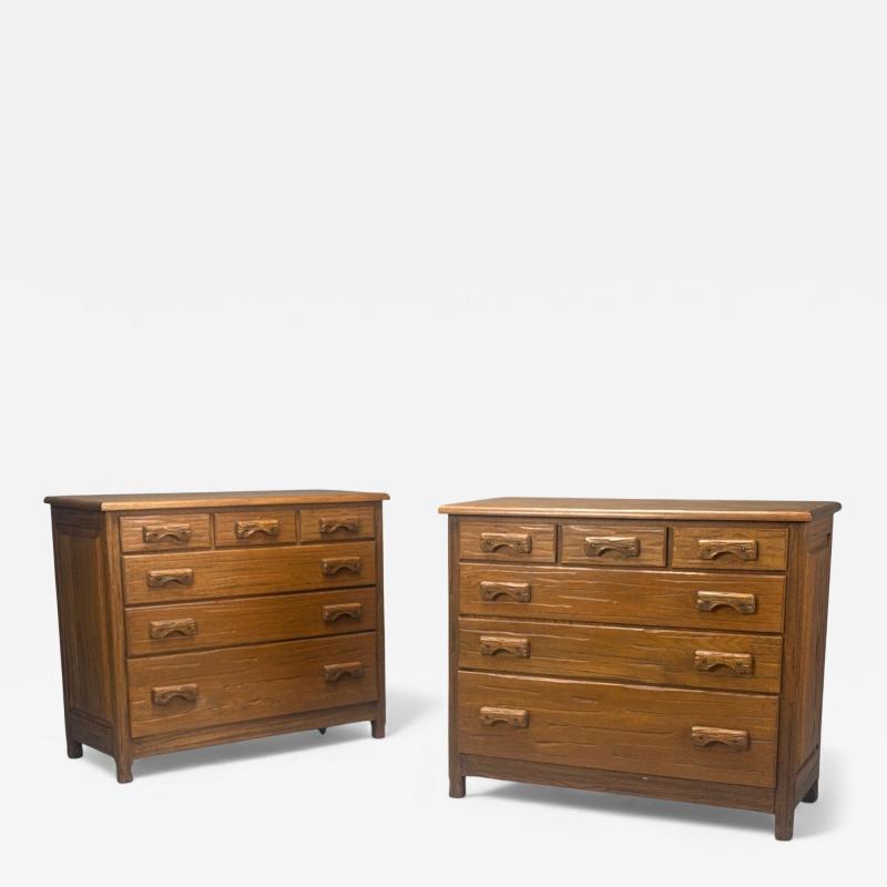 A Brandt Ranch Oak Furniture A Brandt Ranch Oak Oak Chest of Drawers USA 1950s