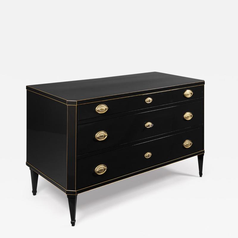 A Chic and Stylish Neoclassical Ebonized Commode