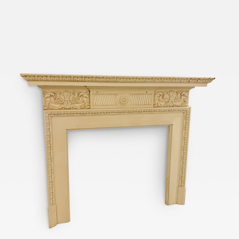 A Contemporary Hand Carved Mantle in the George III Style