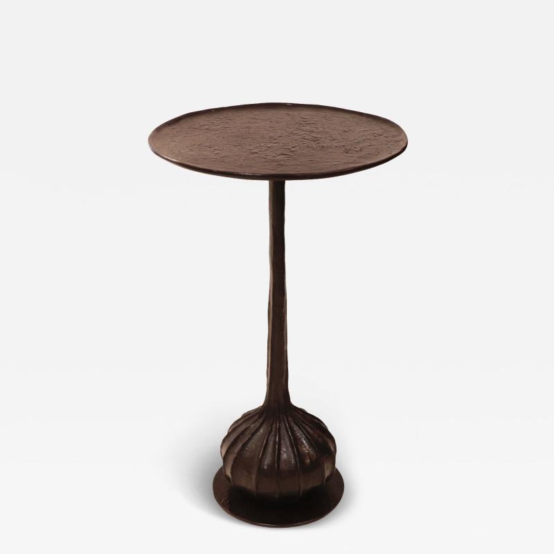 A Dutch Contemporary Patinated Bronze Occasional Table