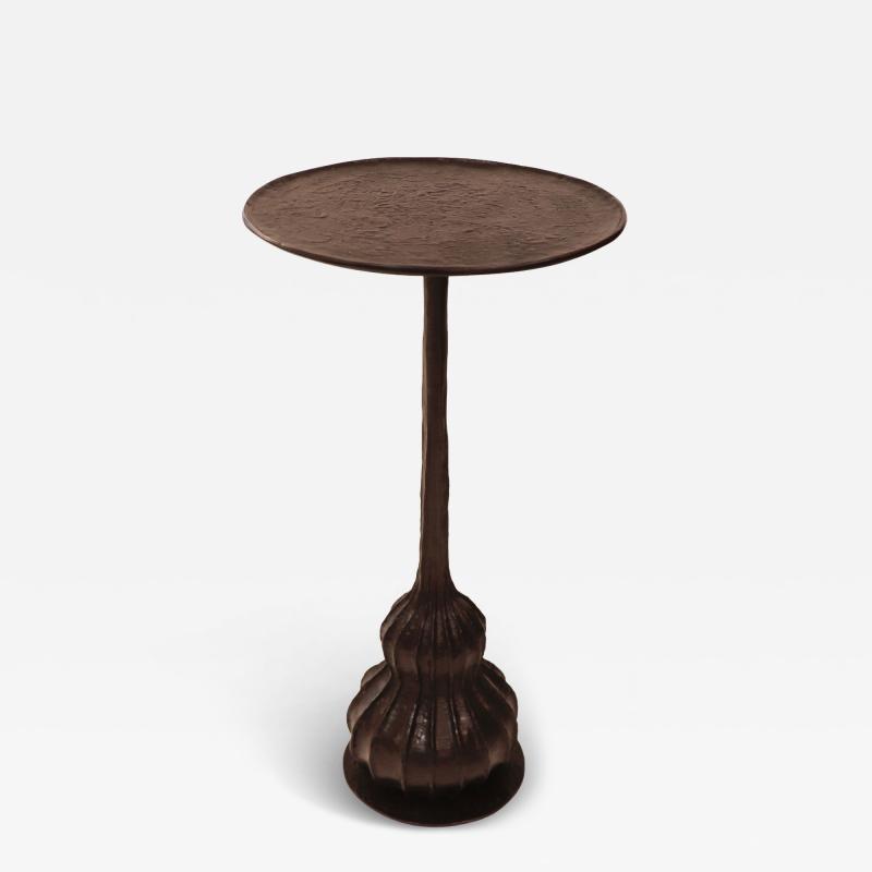 A Dutch Contemporary Patinated Bronze Occasional Table