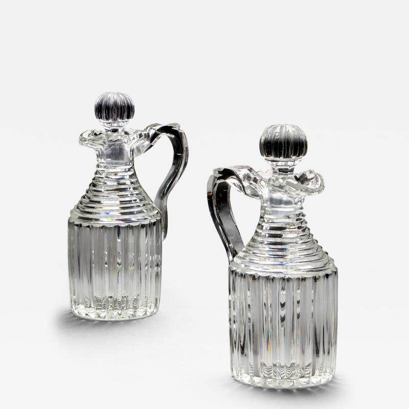 A FINE PAIR OF REGENCY CLARET JUGS