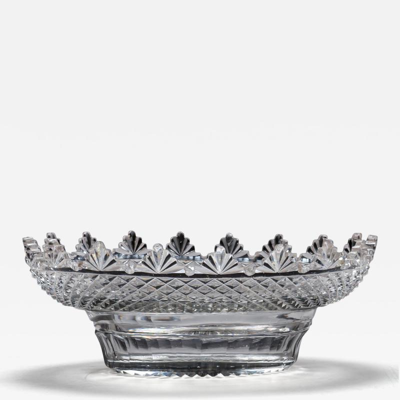 A FINE REGENCY FAN EDGE FRUIT BOWL
