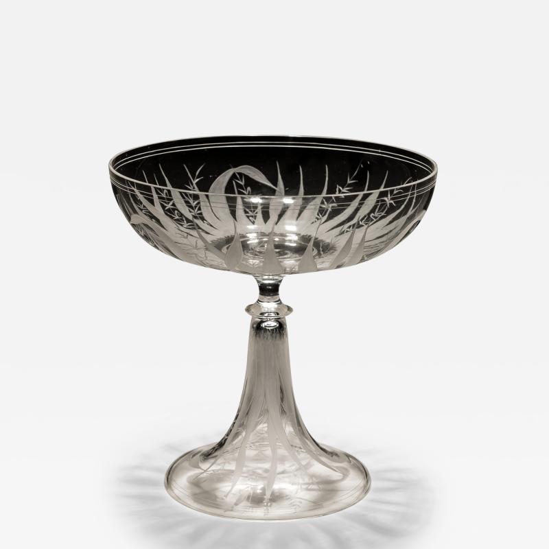 A FINELY ENGRAVED VICTORIAN TAZZA