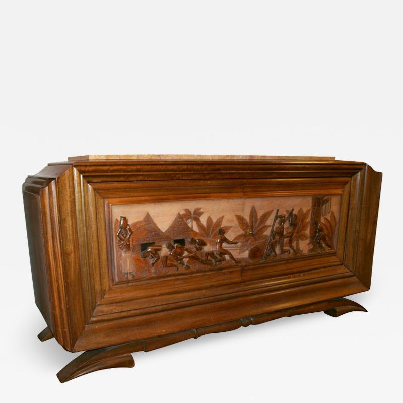 A Figural French Art Deco Buffet