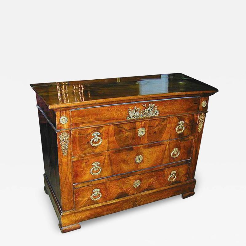 A Fine 19th Century French Charles X Four Drawer Commode