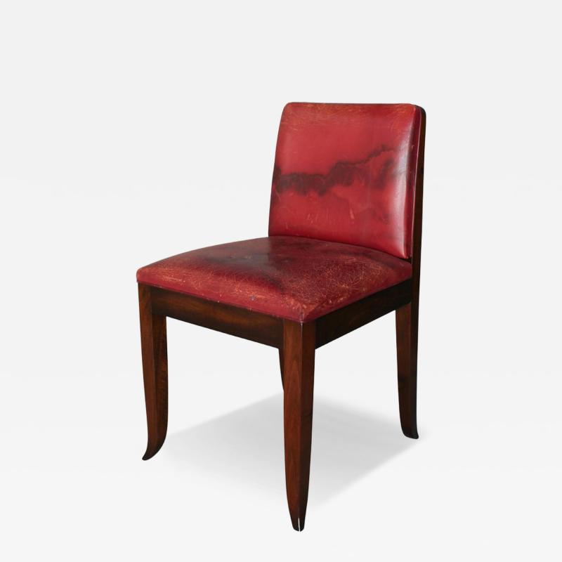 A Fine French Art Deco Mahogany Side Chairs
