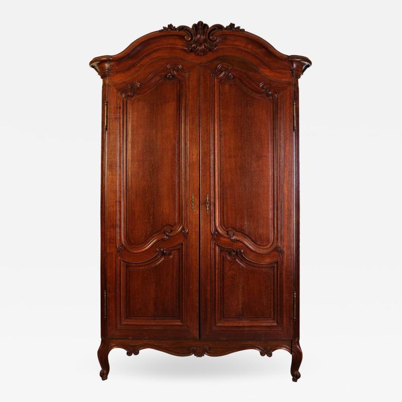 A Fine French Louis XV period Walnut Bordelais Armoire