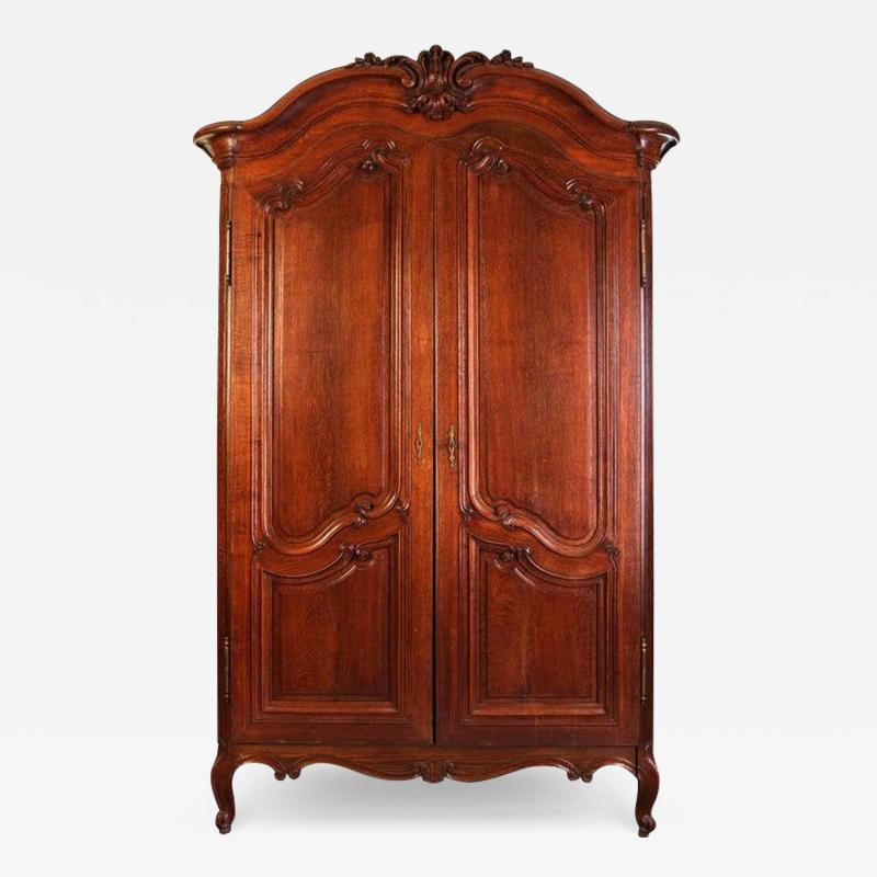 A Fine French Louis XV period Walnut Bordelais Armoire