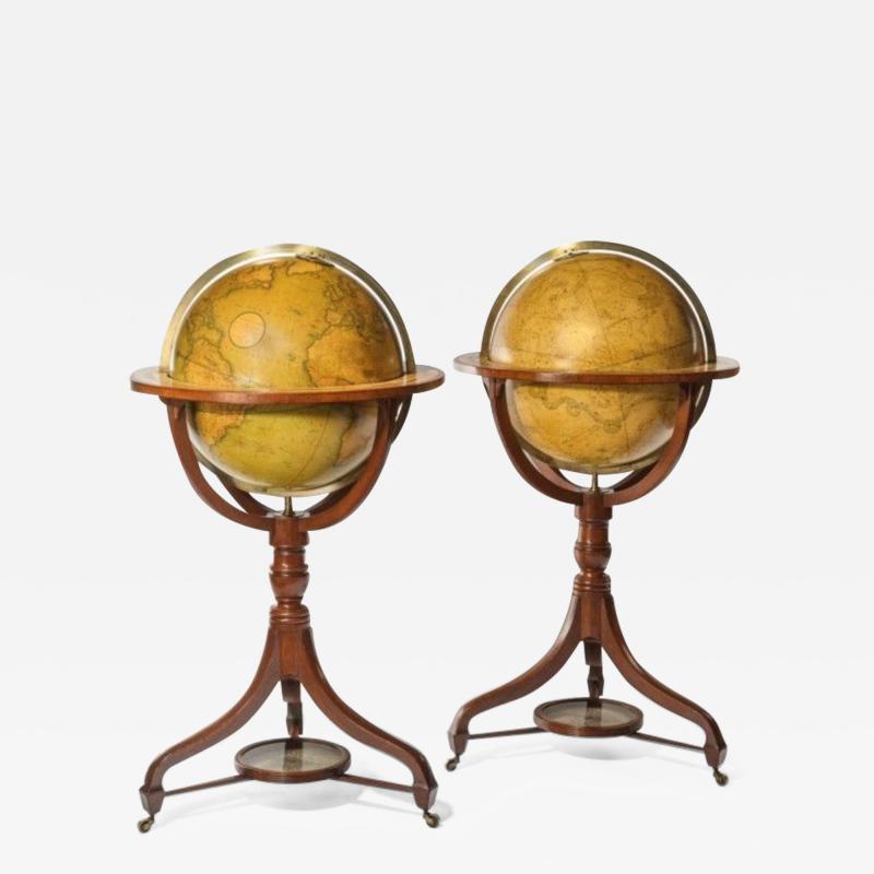 A Fine Pair of Cary s 18 Floor Standing Library Globes