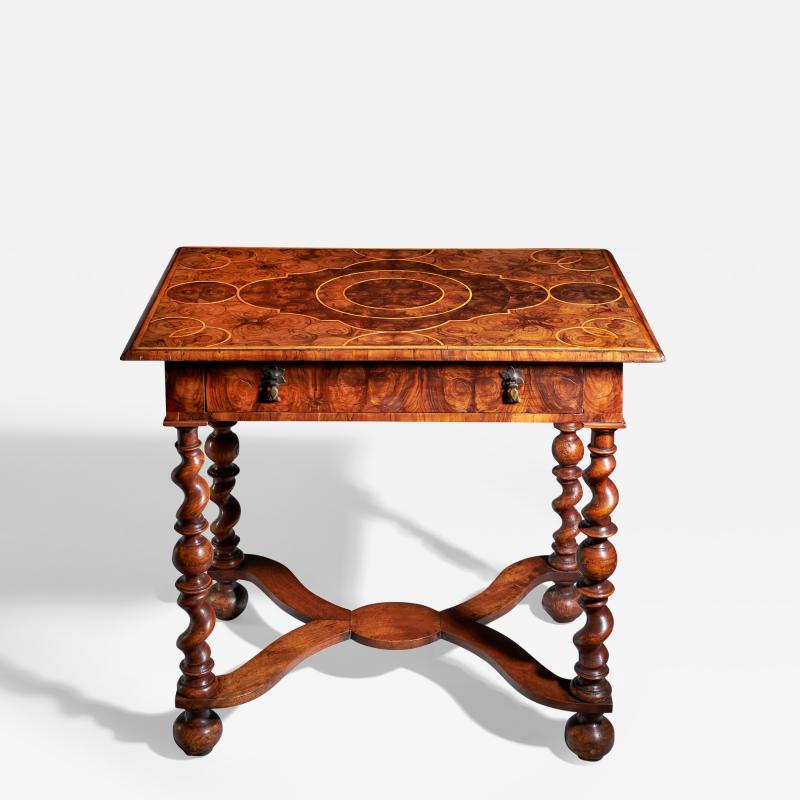 A Fine and Rare 17th Century Olive Oyster Table Circa 1680 1700 