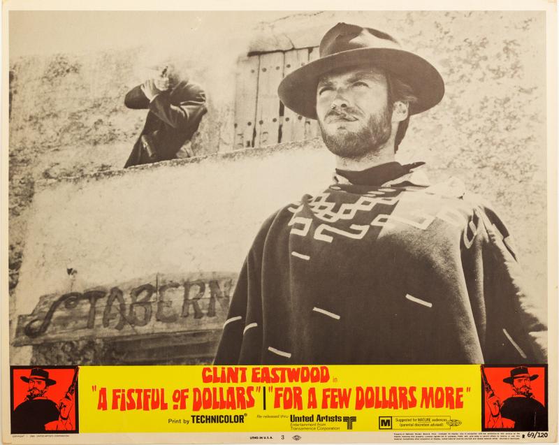 A Fistful of Dollars 1969 Vintage Lobby Card 1