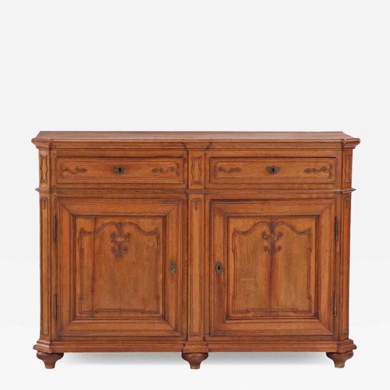 A French Carved Oak Buffet 18th C 