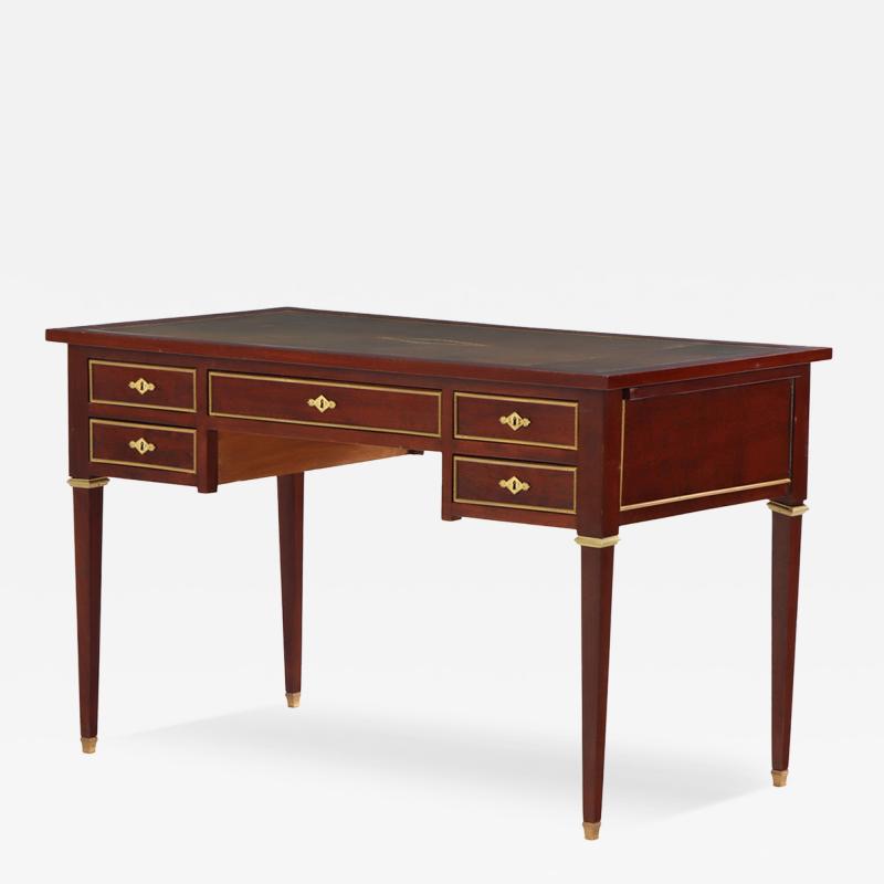 A French Directoire style Leather Top Mahogany Writing Desk C 1950 