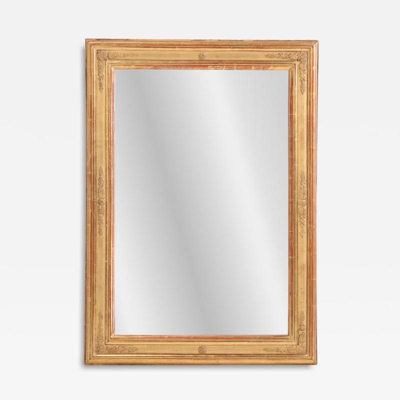 A French Empire style giltwood and gesso mirror C 1880 