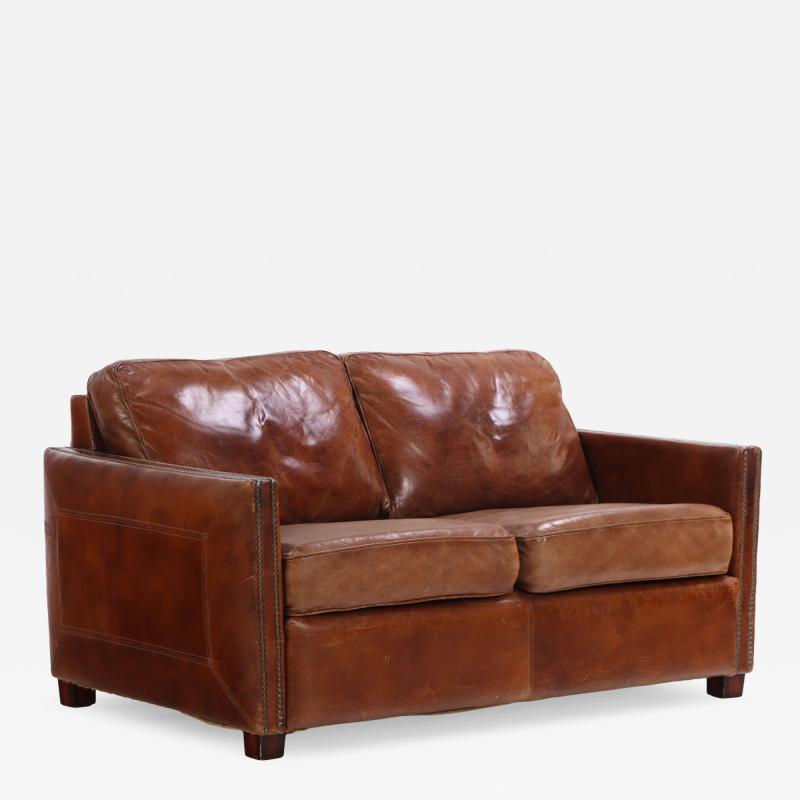 A French Leather Sofa C 1980 