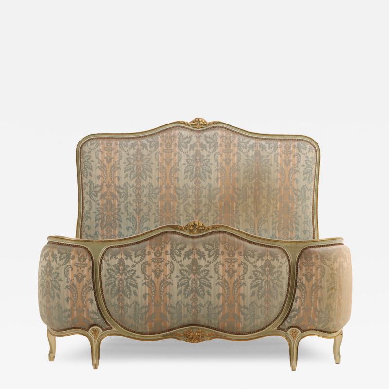 A French Louis XV style Corbielle form Full Size Bed C 1940 