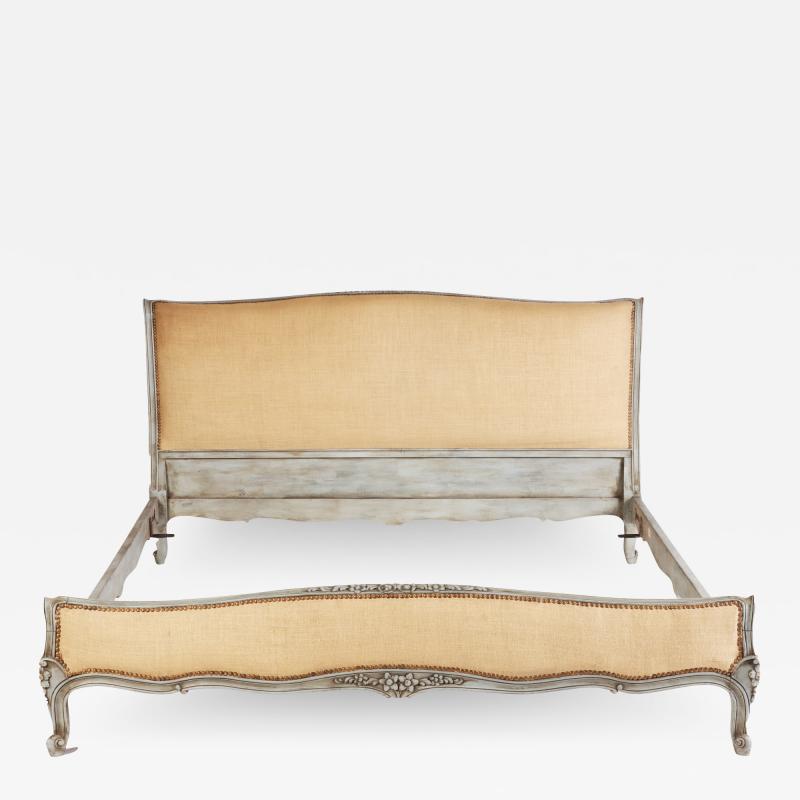 A French Louis XV style Queen size painted bed circa 1940 