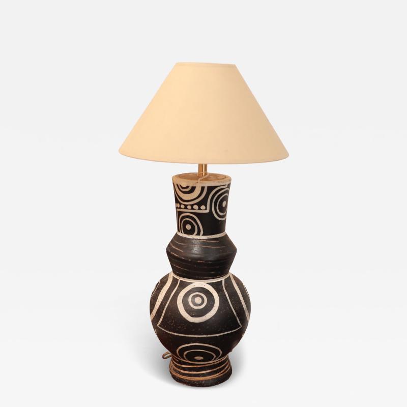 A French Terracotta Table Lamp circa 1970