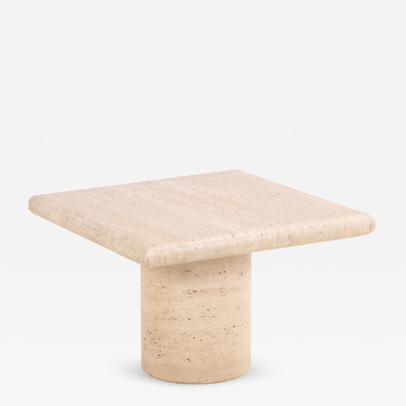 A French Travertine Coffee or End Table C 1960 