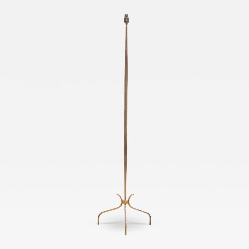A French brass floor lamp C 1945 