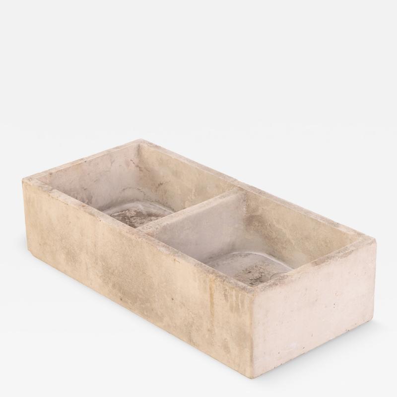 A French carved stone double sink C 1920