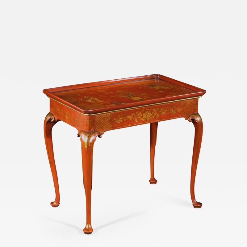 A George I Japanned Center Table