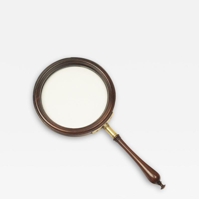 A George III gallery magnifying glass