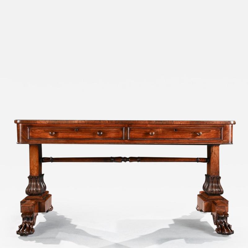 A George IV Period Rosewood Library Table