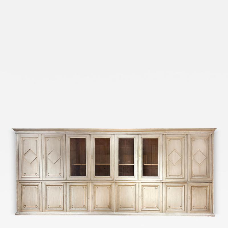 A Grand Georgian Style Pine Library Cupboard or Kitchen Cabinets C 1920 