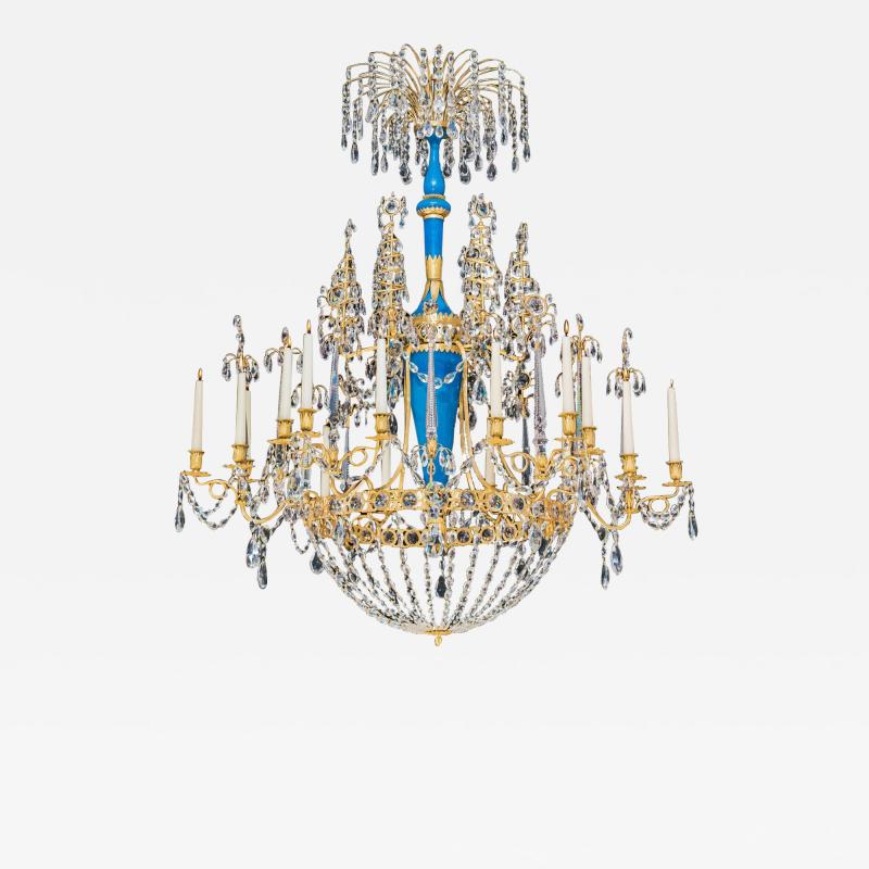 A HIGHLY IMPORTANT RUSSIAN CHANDELIER ATTRIBUTED TO JOHANN ZEKH