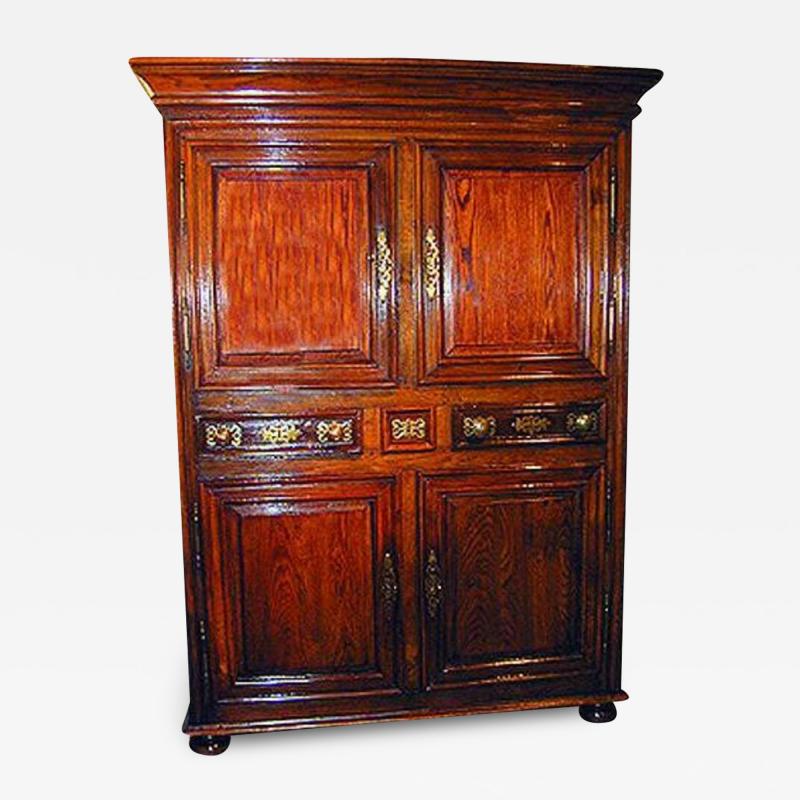 A Handsome 18th Century Ash Armoire