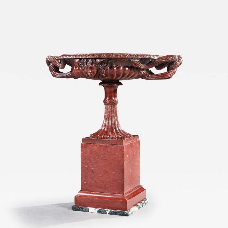 A Huge Italian Grand Tour Rosso Antico Marble Tazza