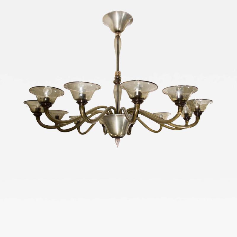 A Large 1940s Venetian Chandelier