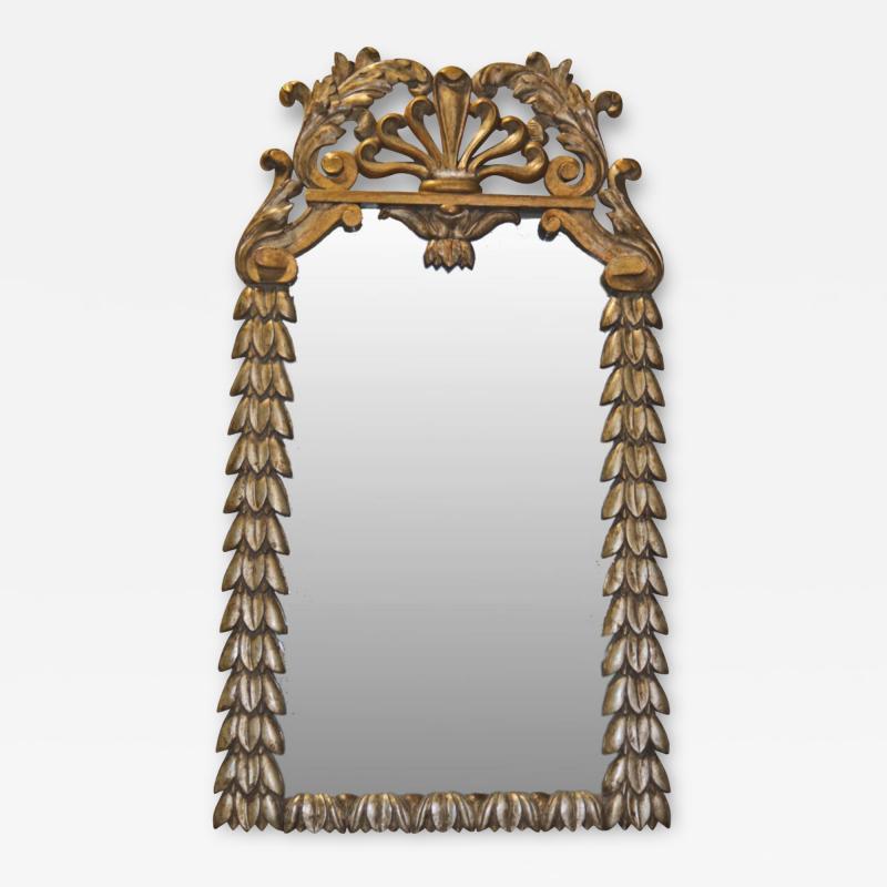 A Large Borghese Antiqued Mirror