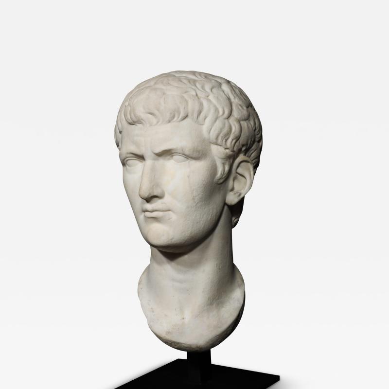 A Large Grand Tour Marble Head of Emperor Galba after the antique 