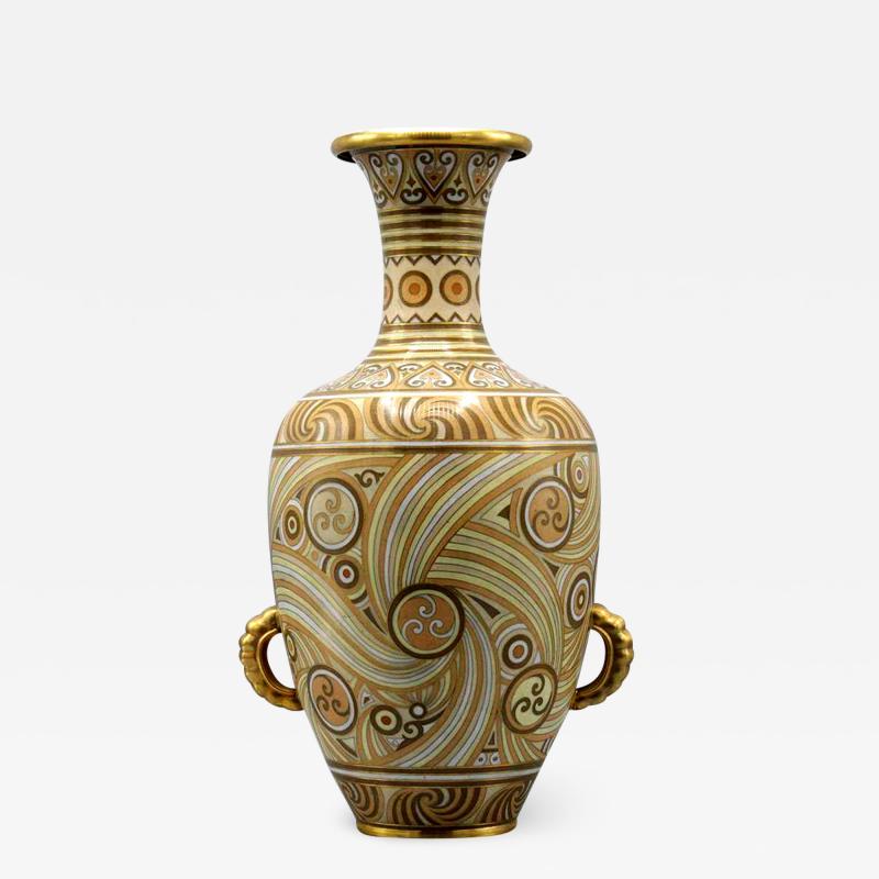 A Large Japanese Art Deco Cloisonne Vase