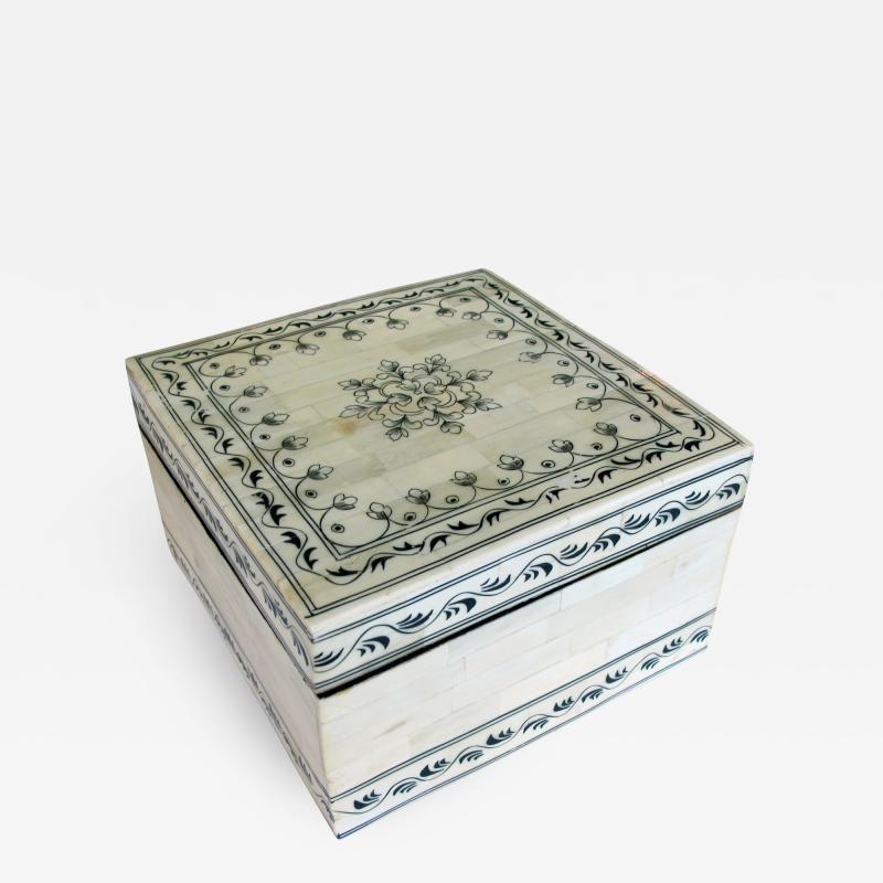 A Large Moroccan Bone Box