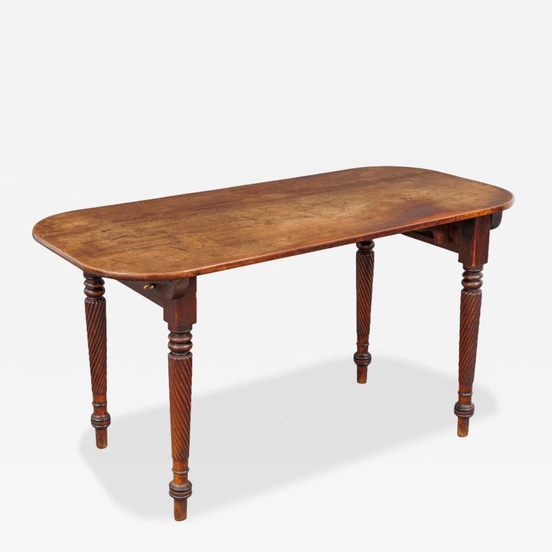 A Large Walnut Campaign Table