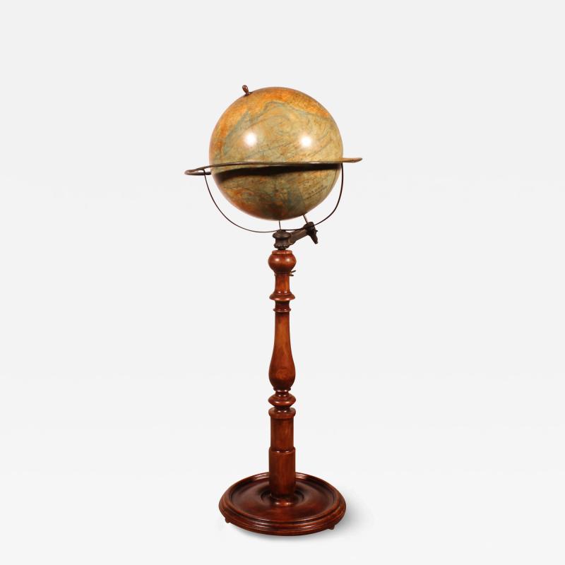 A Library Terrestrial Globe On Stand From J forest Paris From The 19th Century