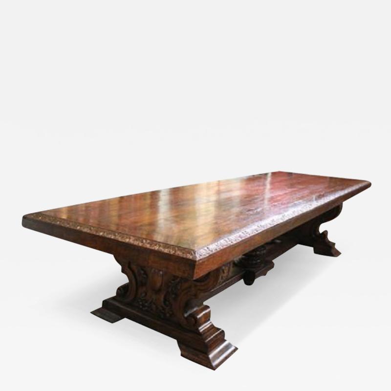 A Massive 17th Century Italian Ashwood Refectory Table