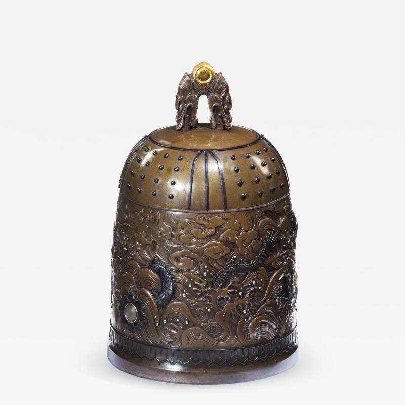 A Meiji period bell casket by the Nogowa foundary