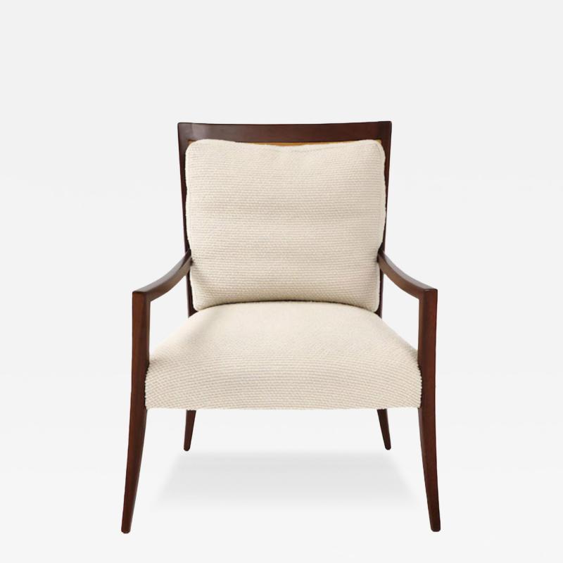 A Mid Century Mahogany Lounge Chair with original Cane Back C 1950s 