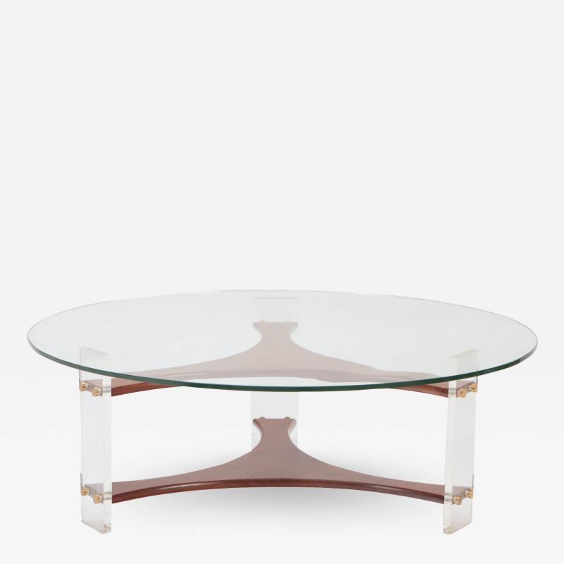 A Mid Century Modern Round Coffee Table Circa 1960