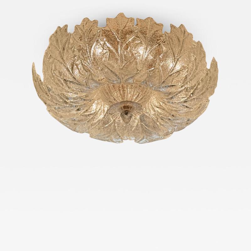 A Murano Graniglia Glass Flush Mount