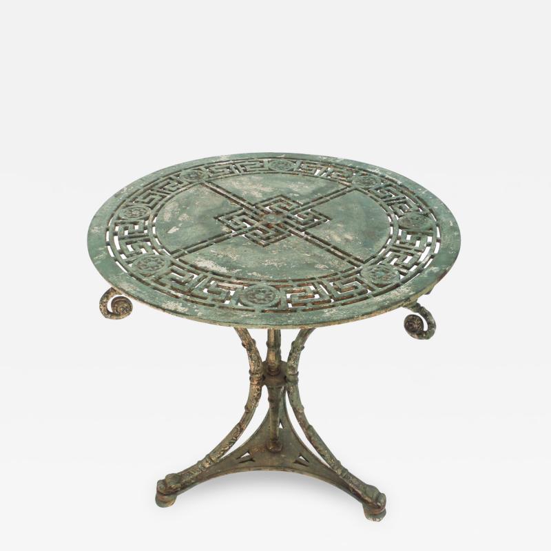 A Napoleon III Iron Garden Table
