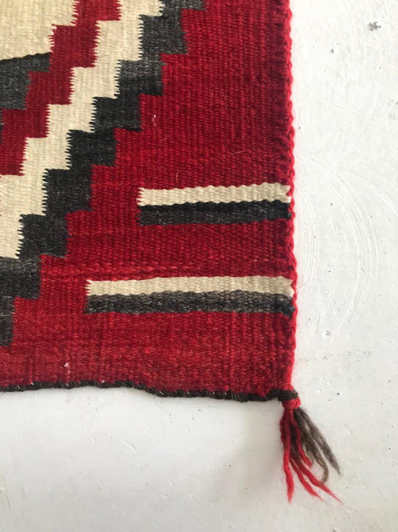 An Antique Navajo Chief Blanket Third Phase Revival