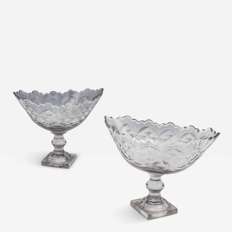 A PAIR OF IRISH GEORGIAN BOAT SHAPED BOWLS