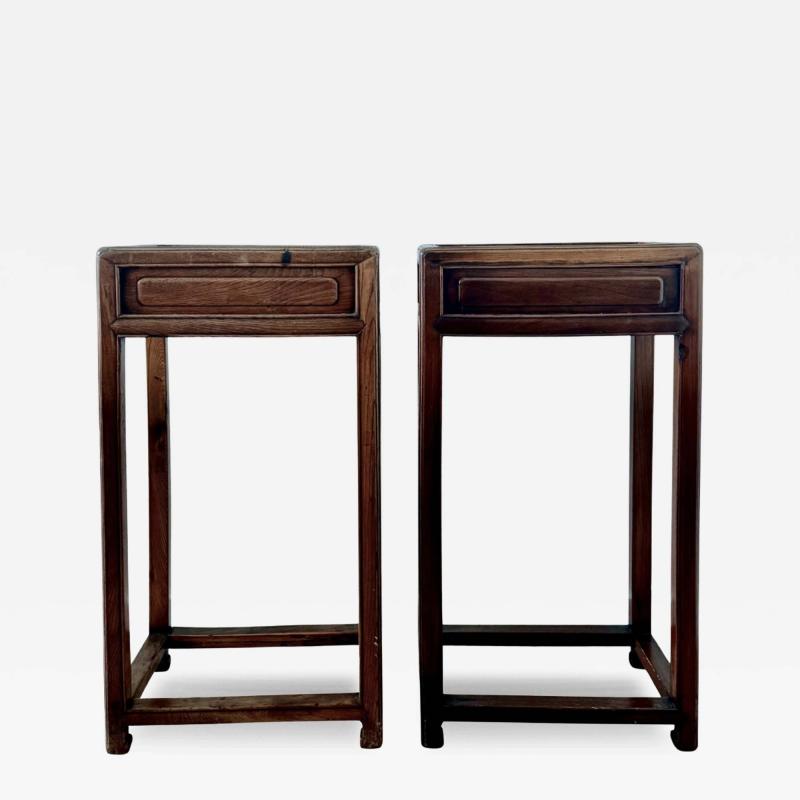A Pair Of Antique Chinese Side Tables