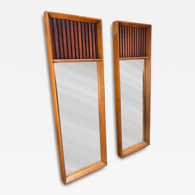 A Pair Of Lane Tower Suite Mirrors Designed by Dave Parmalee 1970s